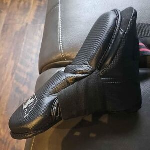 Kids Black Boxing or Martial Arts Shoes and Breaking Board